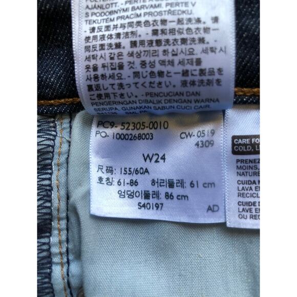 Levi's Blue Denim Jeans Wedgie Skinny High Rise Stretch Women's Size 24 - Picture 11 of 16